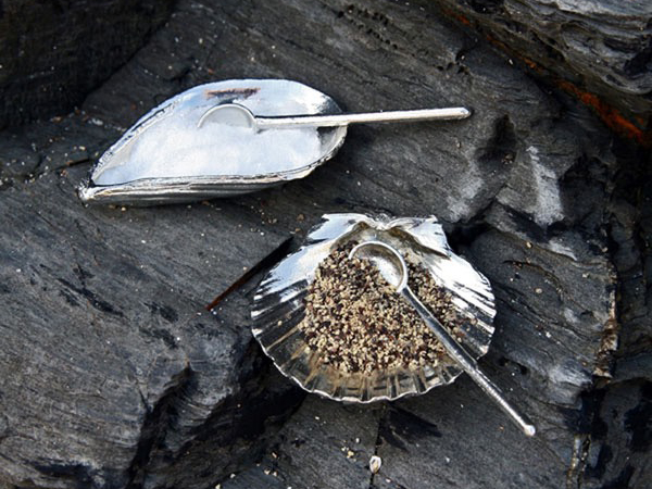 Byre Gallery - Pewter Sky Cornwall S&P set