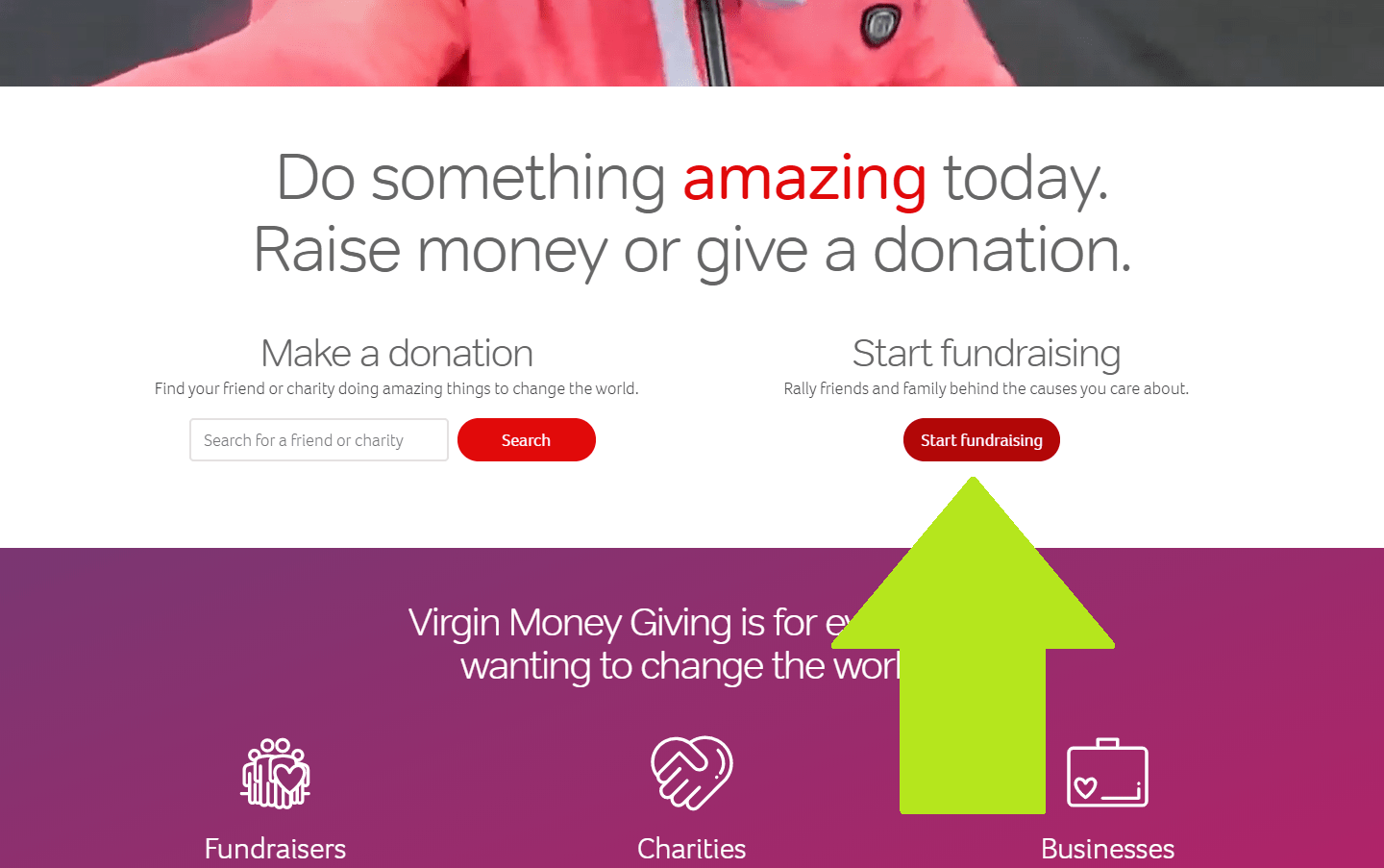 vmg start fundraisinhg