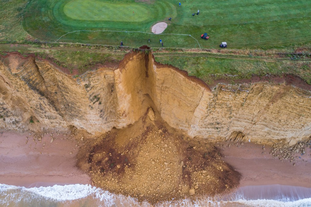 West Bay Coast Path collapse by James Loveridge