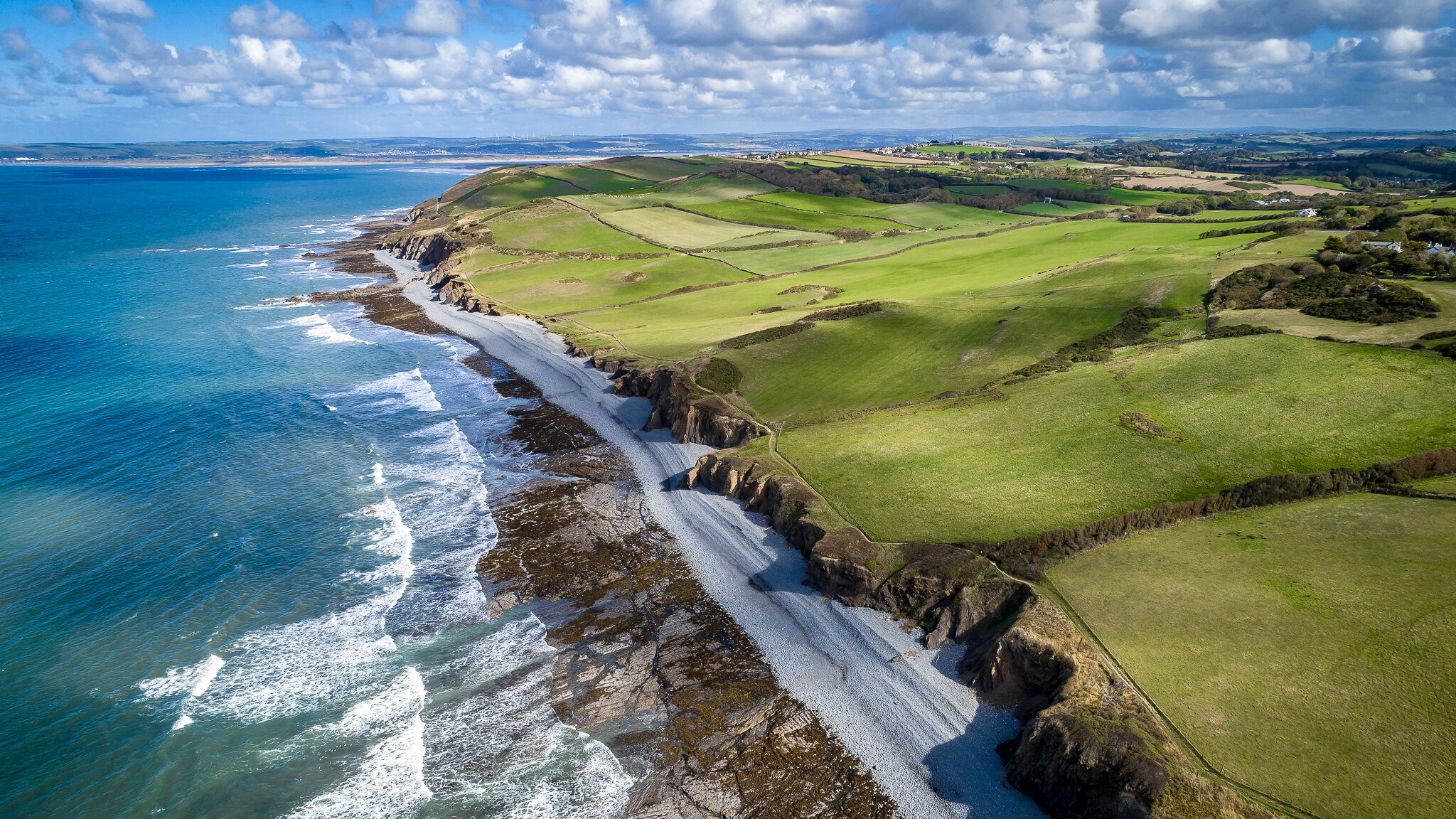 The green outlook of Abbotsham Cliffs, by Paul Rhodes. Header Photo for South West Coast Path Green Friday blog